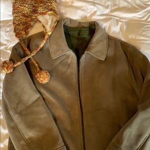 Claiborne men’s vegan suede jacket